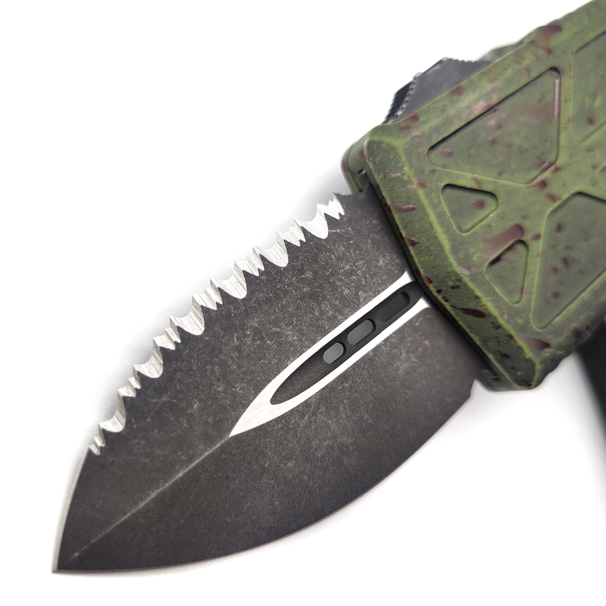 Microtech Exocet 157-3OBS Double Edge Outbreak Money Clip Knife