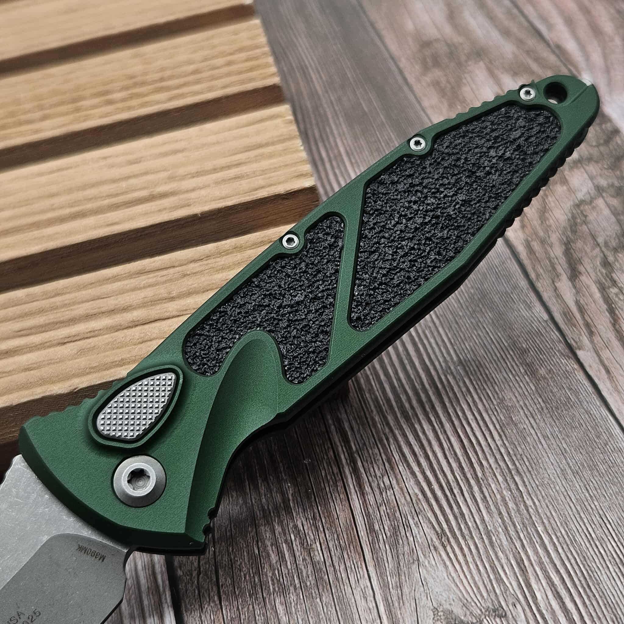 Microtech Socom Elite 161A-10APEG Emerald Green T/E Auto Apocalyptic