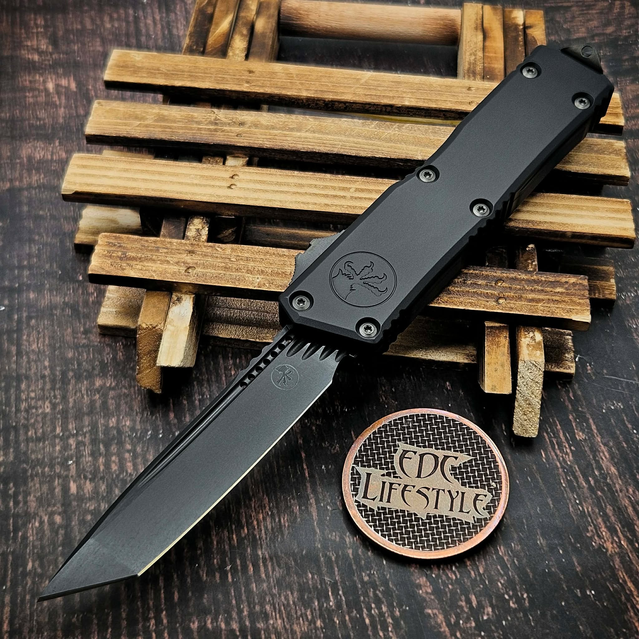 Microtech Executive Scarab II T/E Gen III DLC Shadow 1177-1DLCTSH