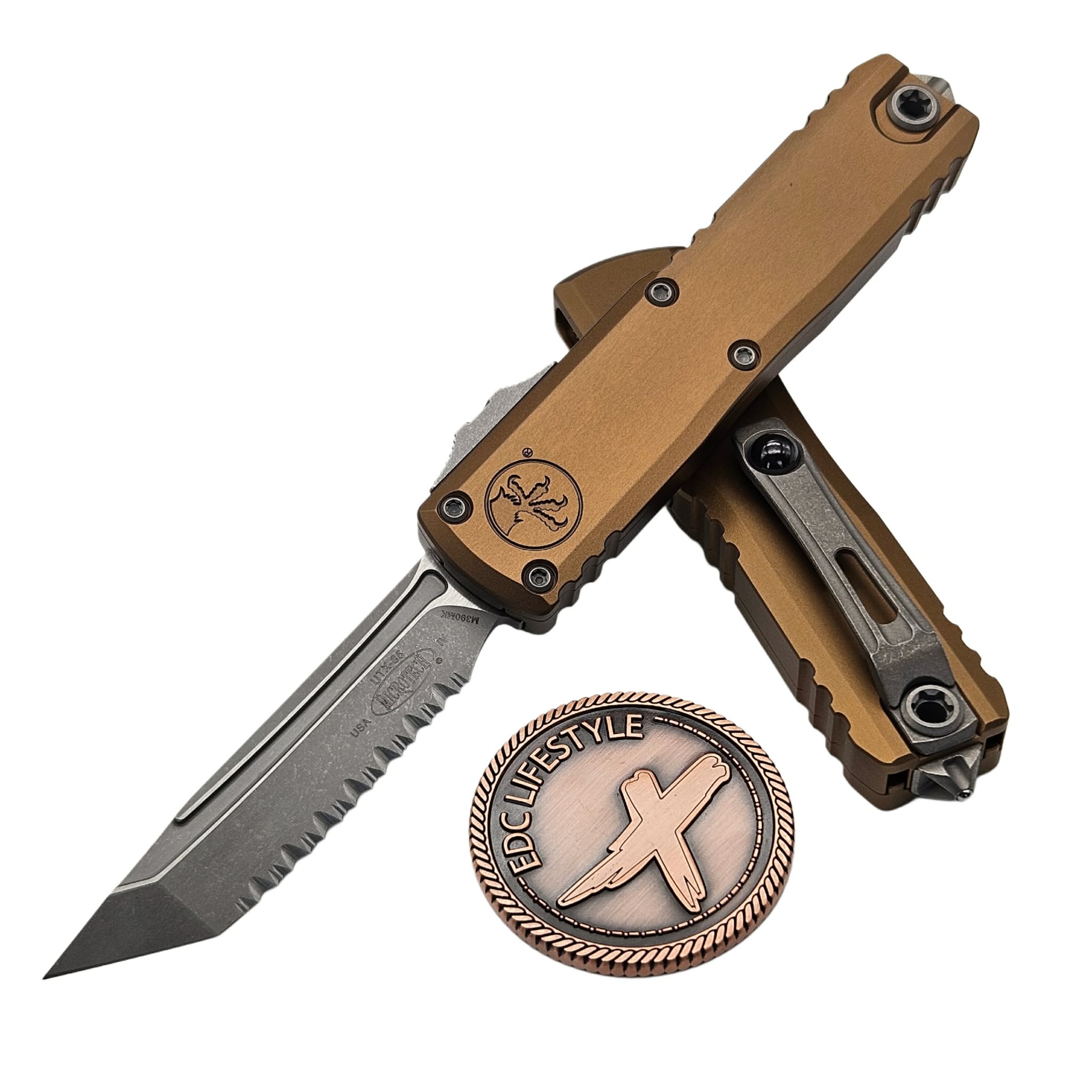 Microtech UTX-85 Gen IV Tan T/E 3.10