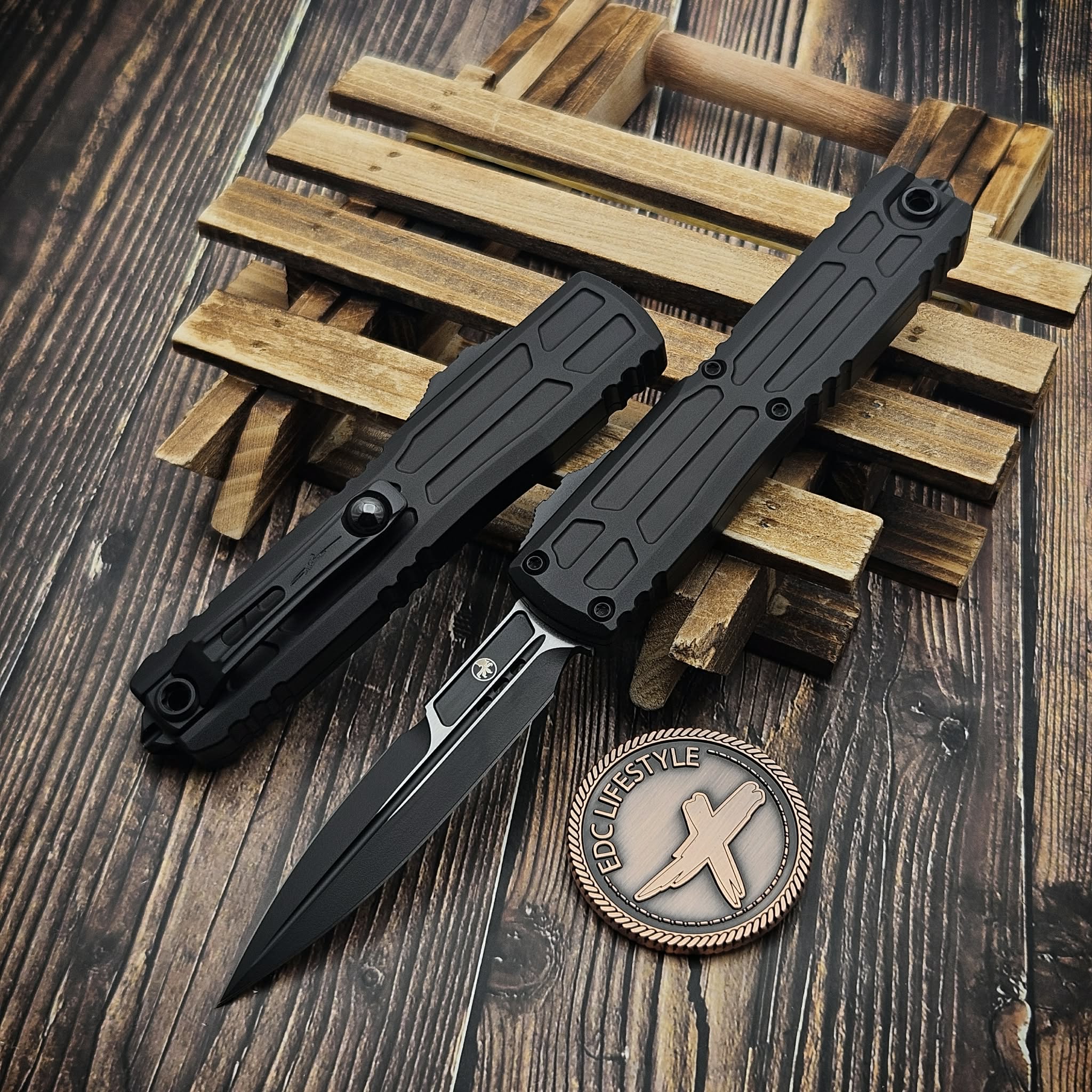 新品未使用 militical type3 black ブラック brunt Microtech EX Ultratech ZBP 1120EX-1TS Black Tactical Bayonet 3.5
