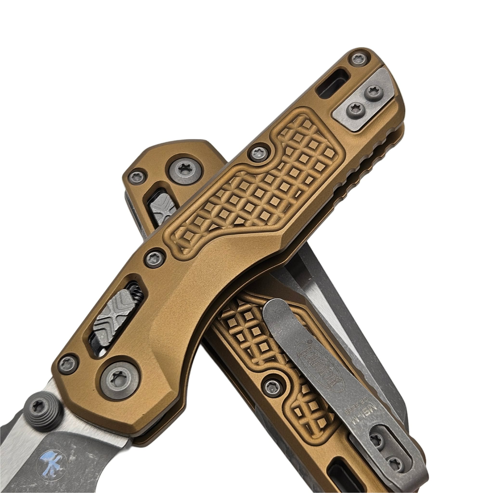 Microtech MSI Mini Tan Aluminum Frag S/E Apocalyptic 210M-10APFRTA