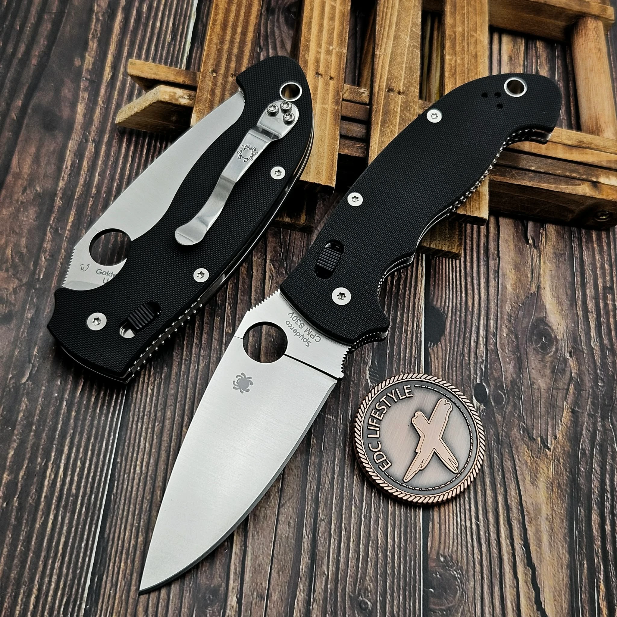 Spyderco Manix 2 XL Black G-10 3.85