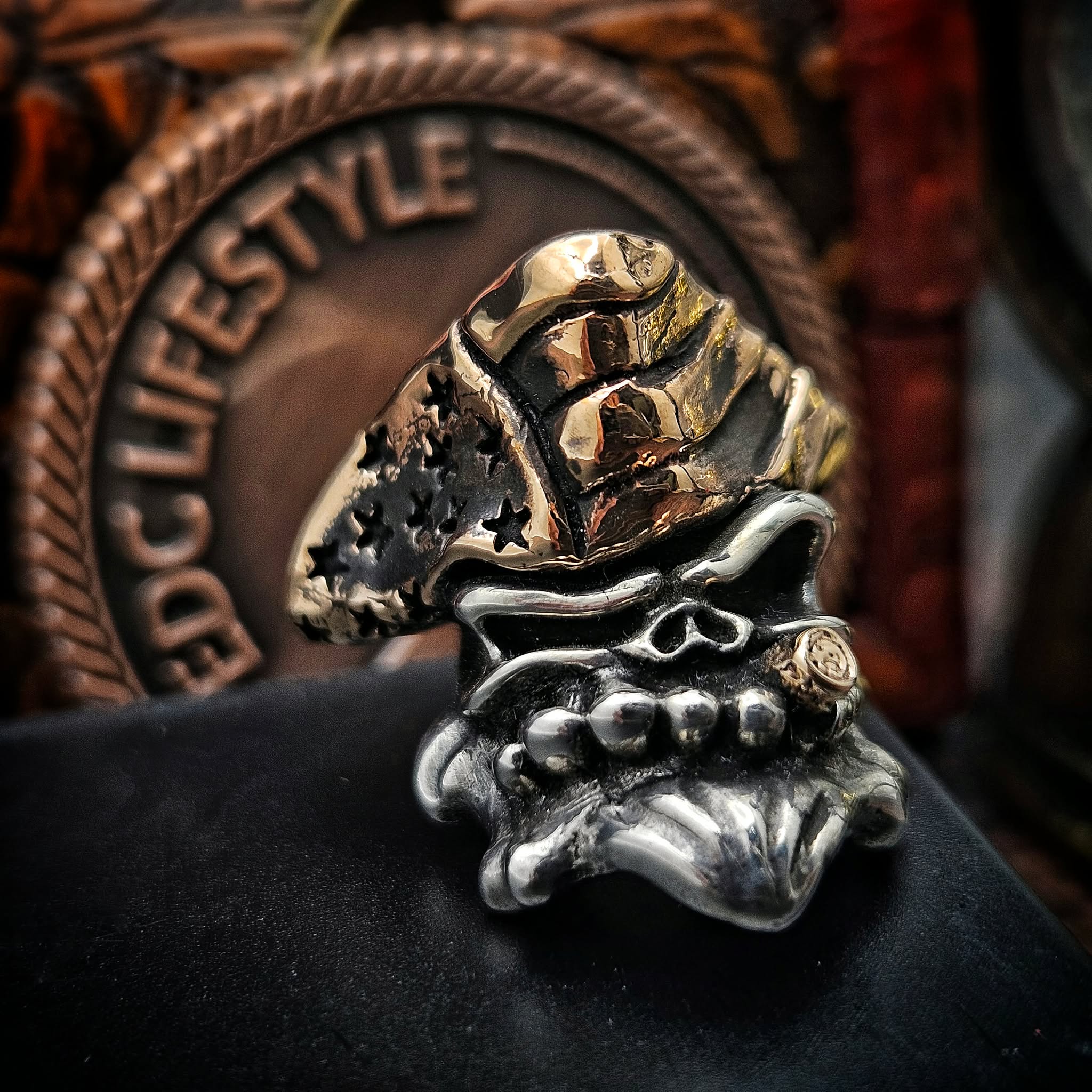 Starlingear .925 Silver Bruiser w/Cu Pirate Hat Brass Cigar