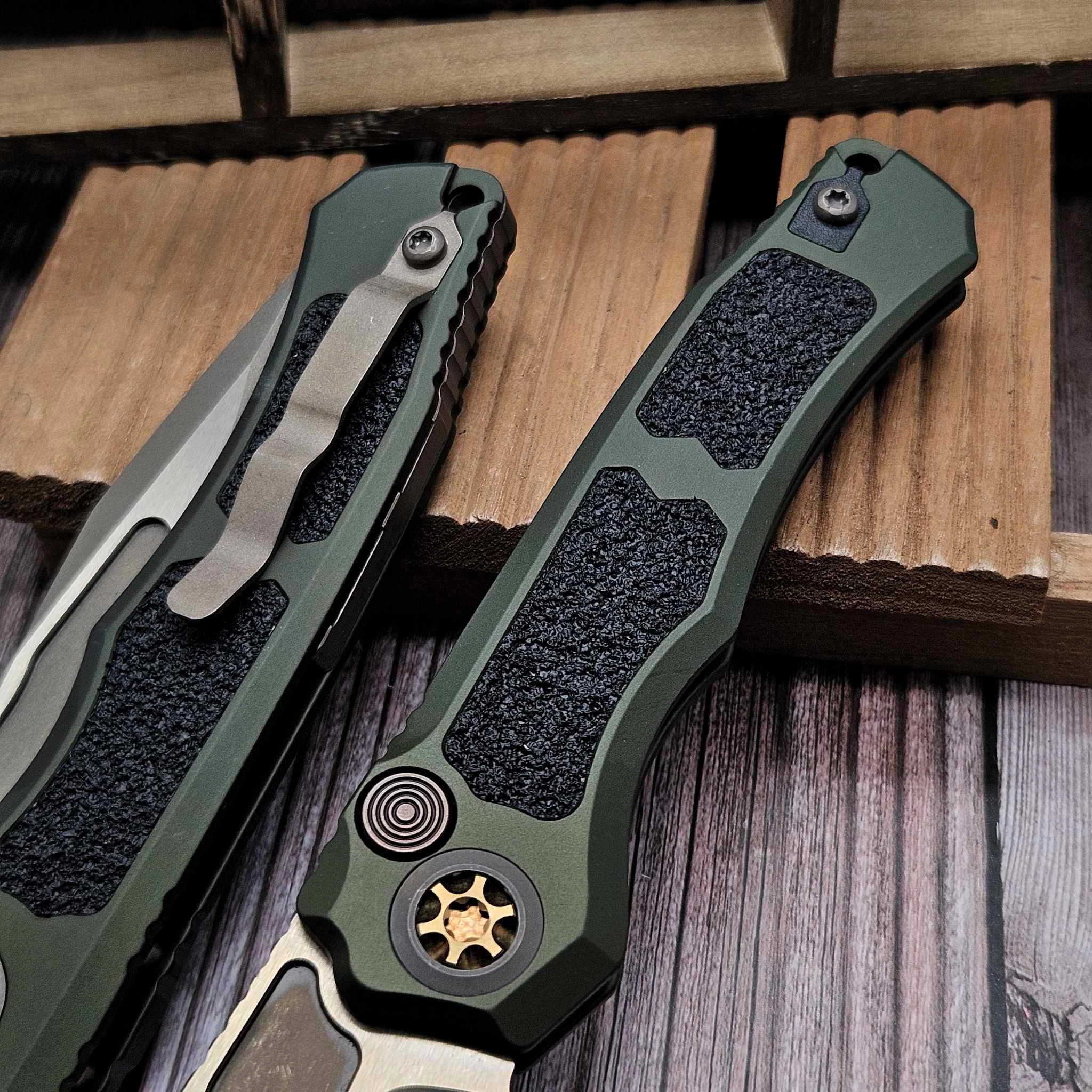Heretic Knives OD Green Wraith Auto V4 S/E Bronze H000-7A-GRN
