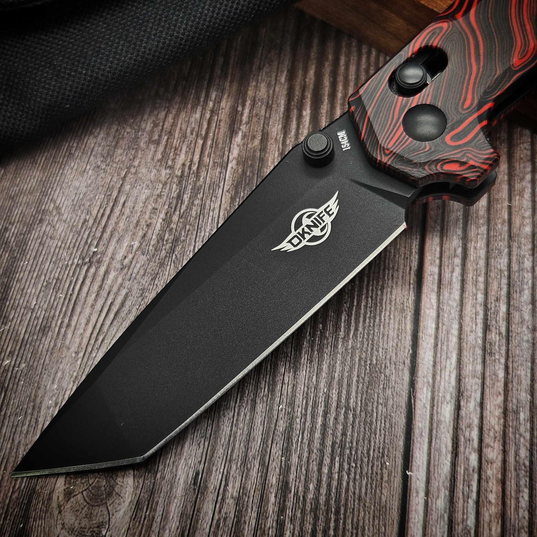 OKnife Rubato Black/Red G10 Crossbar Lock 3.4