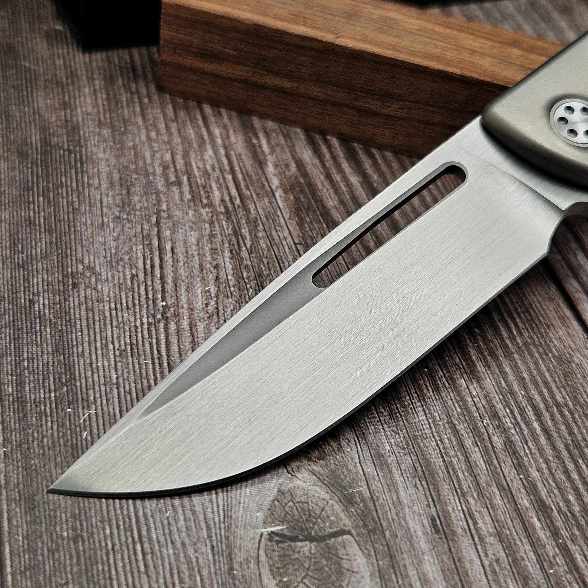 Sharp By Design Mini Evo Frame Lock Titanium Flipper Purple Haze