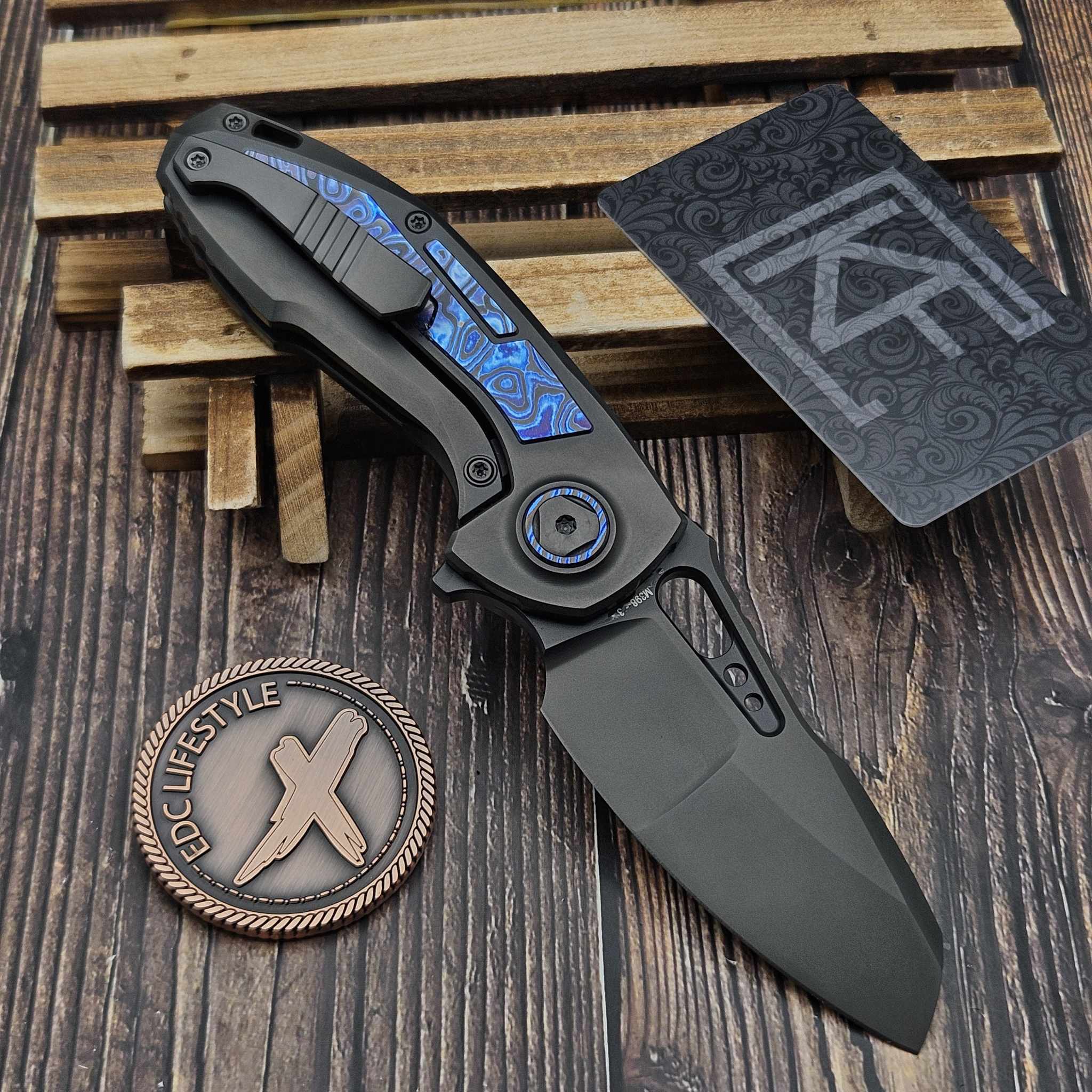 Custom Knife Factory CKF Peaceduke 2.0 w/ZircuTi Inserts 3