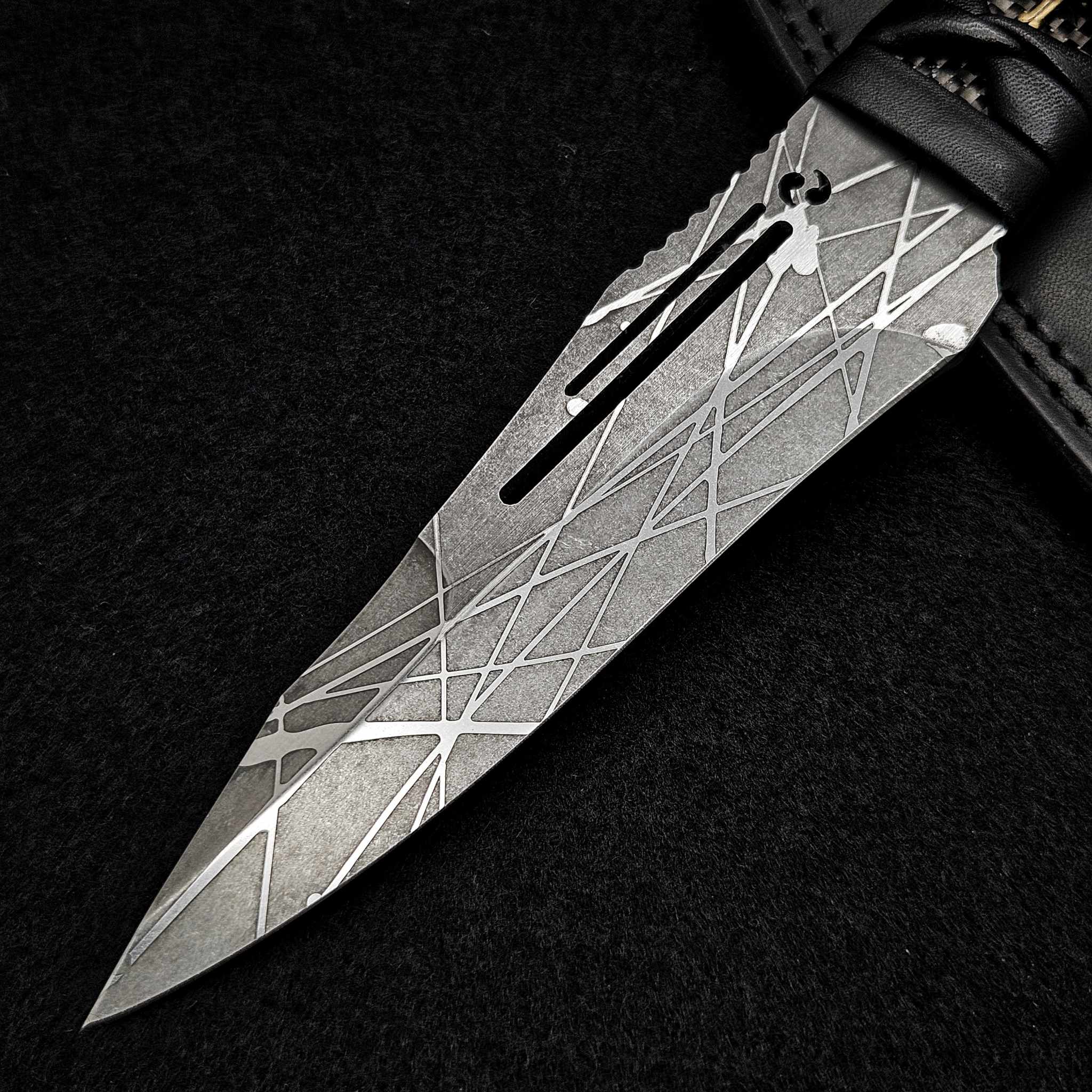 Dew Hara Homura Fixed Blade VG-10 Dark Lightning Tsuka Nozarashi