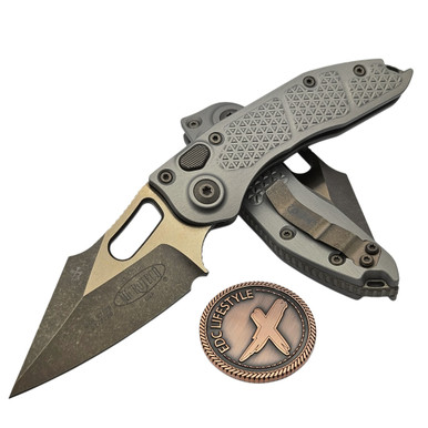 Microtech Borka Auto Stitch 169-13TTAPNC S/E Two Tone Bronze