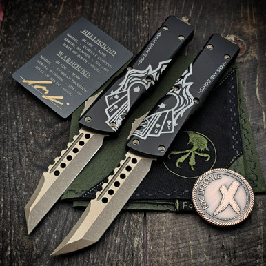 Microtech Combat Troodon 219-13SETDMS Dead Man's Hand Hellhound