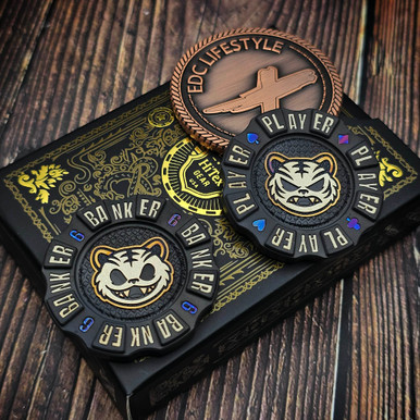 HiTex Gear Titanium Baccarat Tiger Chip