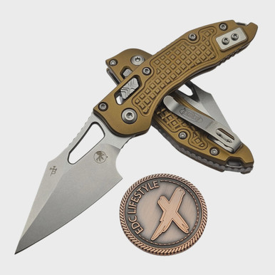 Microtech M-Stitch Ram-Lok Manual Frag Tan Stonewash 3.0