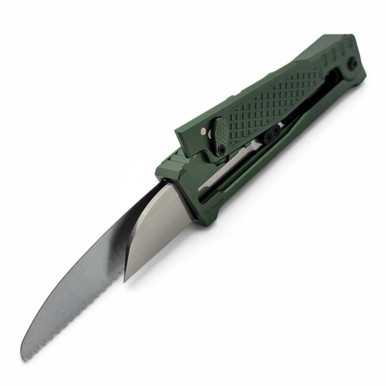 Reate EXO Performance Green Diamond Aluminum Dual Blade Gravity Knife
