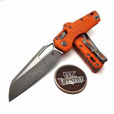 Microtech MSI Ram-Lok S/E Tri-Grip Polymer Orange Apocalyptic 210T