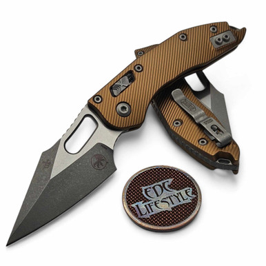 Microtech Stitch Ram-Lok 169RL-10APFLTA Tan Fluted Aluminum