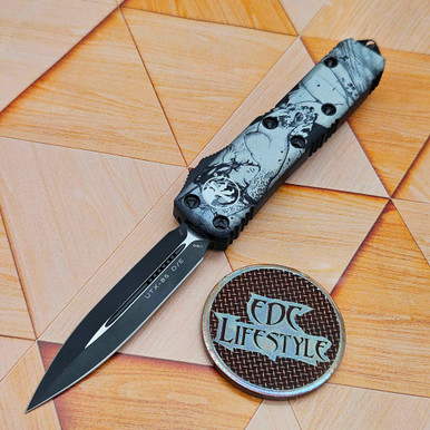 Microtech 232-1 UTX-85 D/E PVK Geisha Art - Preowned