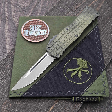 Microtech Hera 703-12APFRGS Frag Grenade Green Apocalyptic Single