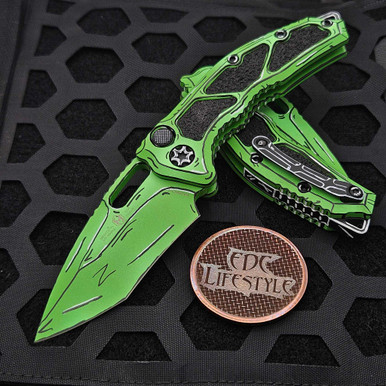 the GazettE/TOUR11-12 VENOMOUS CELL FIN… Heretic Knives Medusa Auto Cel Shade Toxic Green | Standard