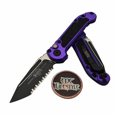 Microtech LUDT T/E Full Serrated Gen III 1136-3PU Purple Black