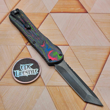 Heretic Manticore X DLC Tanto w/80's Camo Carbon Fiber H031-6A
