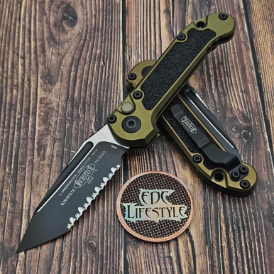 Microtech LUDT T/E Full Serrated Gen III 1136-3OD OD Green Black