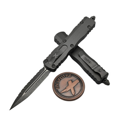 Microtech 225-12APNC Natural Clear Dirac Double Edge Apocalyptic