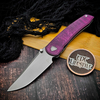 Sharknivco Waka Pink CamoQuartz w/RWL34 ZirBlast Blade
