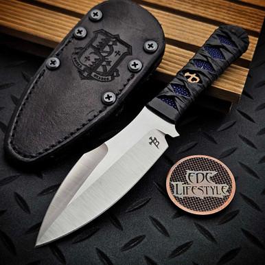 Borka Blades Always Survive Tsuka Wrap Blue Stingray Inlay