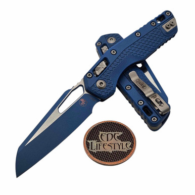 Microtech MSI Ram-Lok Cerakote Blue Tri-Grip Polymer 3.85