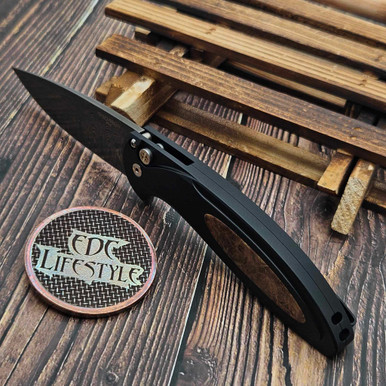Pro-Tech Knives 2025 Cambria 2 Flipper Custom 005 Black 6061