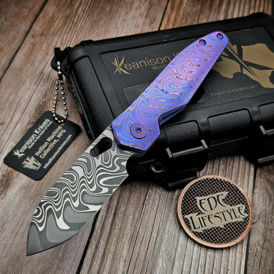 Keanison Knives Stray 2.0 Titanium Frame Lock Folder #88