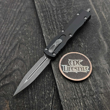 Microtech Dirac D/E Black Apocalyptic 225-10AP - Grenade Factory
