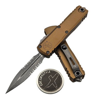 Microtech UTX-85 Gen IV Tan D/E 3.10