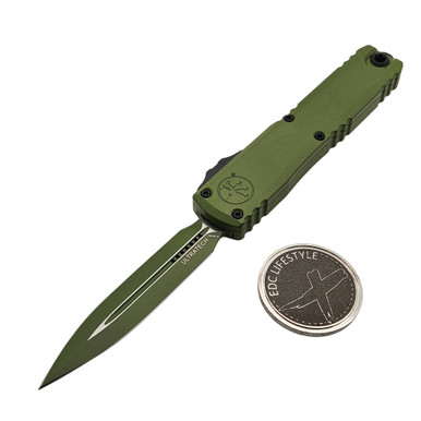 Microtech Ultratech ZBP Cerakote Green Single Edge 3.5