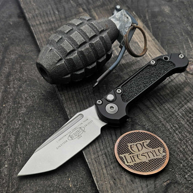 Microtech 1136-10 Black LUDT Gen III T/E Stonewash Grenade