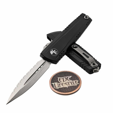 Microtech Knives Surefire Luminary D/E Stonewash Full Serrated ZBP