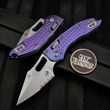 Microtech Stitch Ram-Lok 169RL-11FRMS5 Titanium Purple Haze Frag