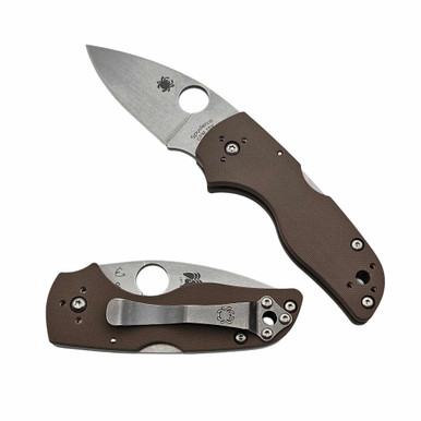 わかlil Spyderco Lil' Native Wharncliffe Compression Lock Folding Knife
