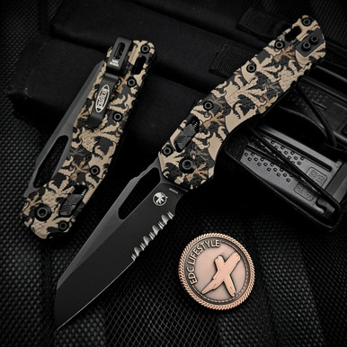 Microtech MSI Ram-Lok Clawburst Camo Tri-Grip Polymer 3.85