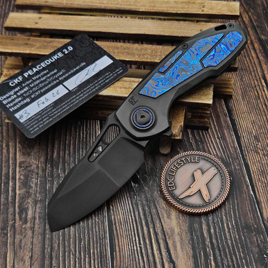Custom Knife Factory CKF Peaceduke 2.0 w/ZircuTi Inserts 3