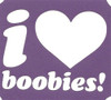 I Love Boobies- 3 Layer Stencil