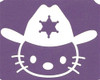 Cowboy Hello Kitty - 3 Layer Stencil