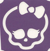 Girly Bow Skull- 3 Layer Stencil