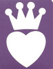 Purple Heart Crown - 3 Layer Stencil