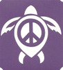 Turtle w Peace Sign - 3 Layer Stencil