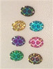 Crystal Oval Rainbow Bling - 30 pcs