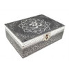 OM Carved Metal over Wood 4.75 x 6.75" Box with latch