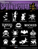 Glitter Tattoo Spooktacular Set with Design Sheets