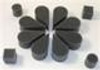 8 pack Petal Sponge- Charcoal - Snazaroo